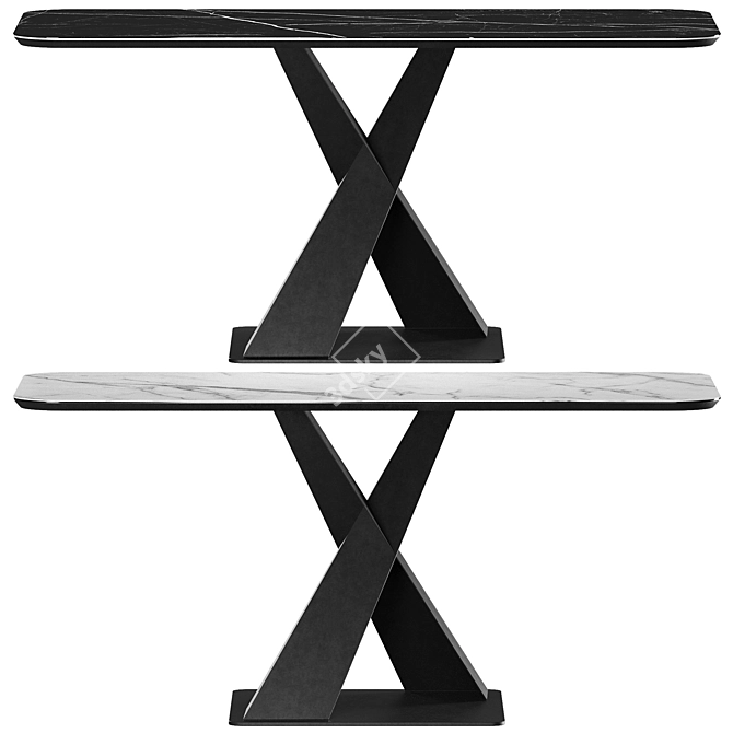 X-Form2 Dining Table by Arch Faktura - Customizable Options 3D model image 1