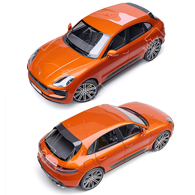 Luxury Detailed Porsche Macan S 3D model image 4