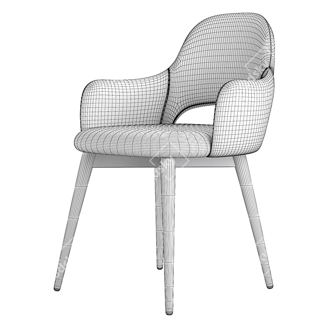 Classic Comfort: San Remo Chair 3D model image 10