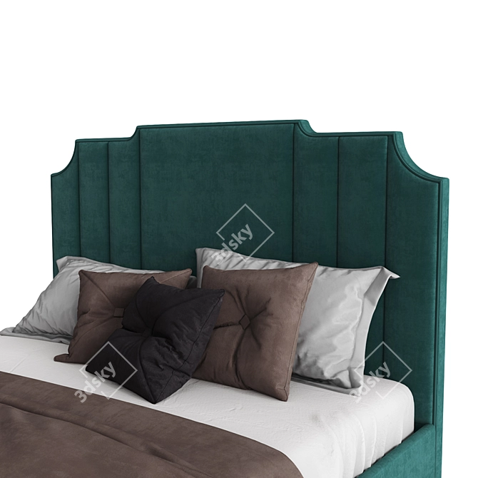 Sofas Line Green Bed 3D model image 2