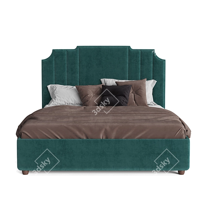 Sofas Line Green Bed 3D model image 3