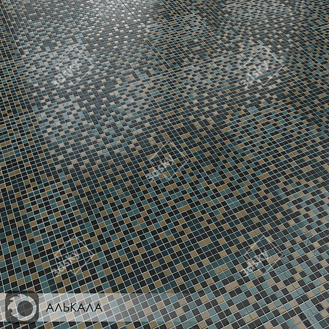 Ceramic Fiesta: Alcala Glossy Wall Tiles 3D model image 3