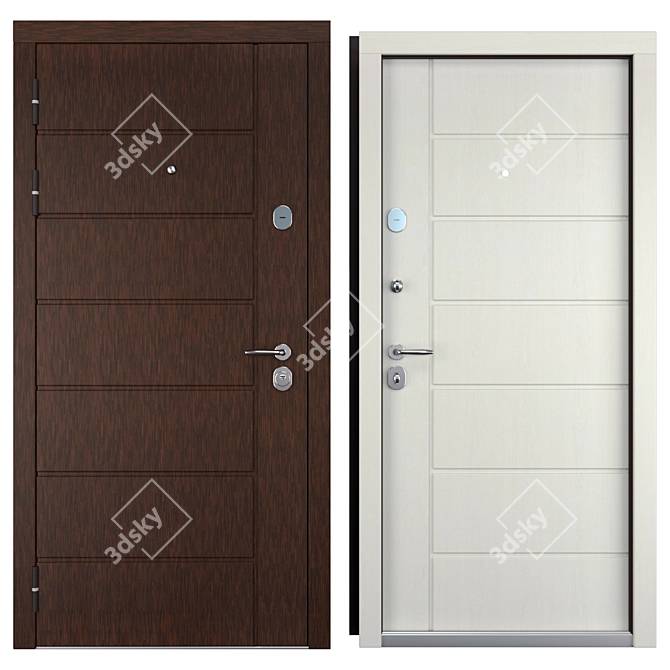 Olimpiya (Favorit) Entrance Door: Secure & Stylish 3D model image 3