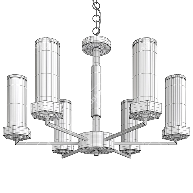 Regent Chelsom Ceiling Light 3D model image 2