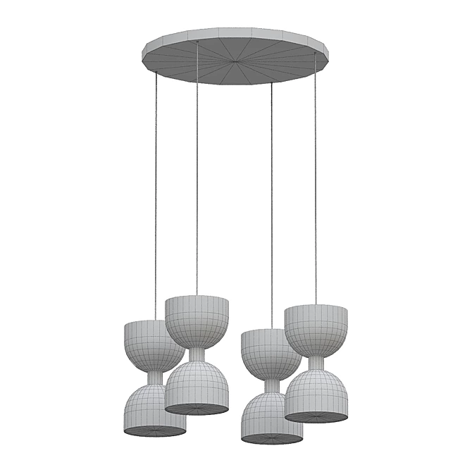 /MATTEO CLESSIDRA 8-LIGHT CEILING LAMP/ 3D model image 2