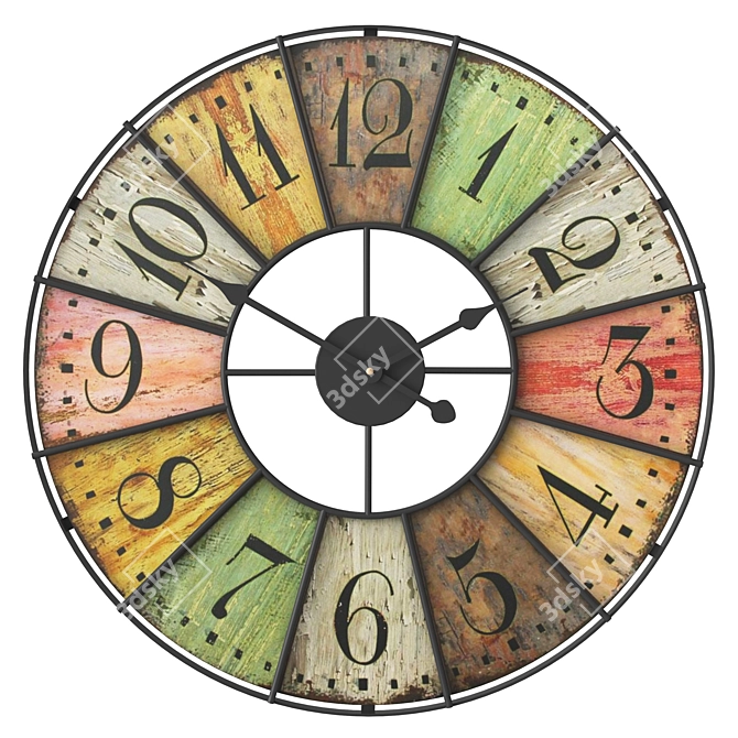 FRANK Colors 50cm Wall Clock 3D model image 1