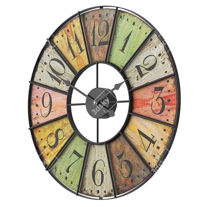 FRANK Colors 50cm Wall Clock 3D model image 2