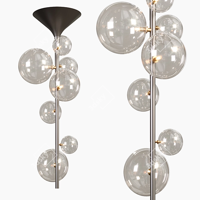 Elegant IONA LINE Chandelier 3D model image 1