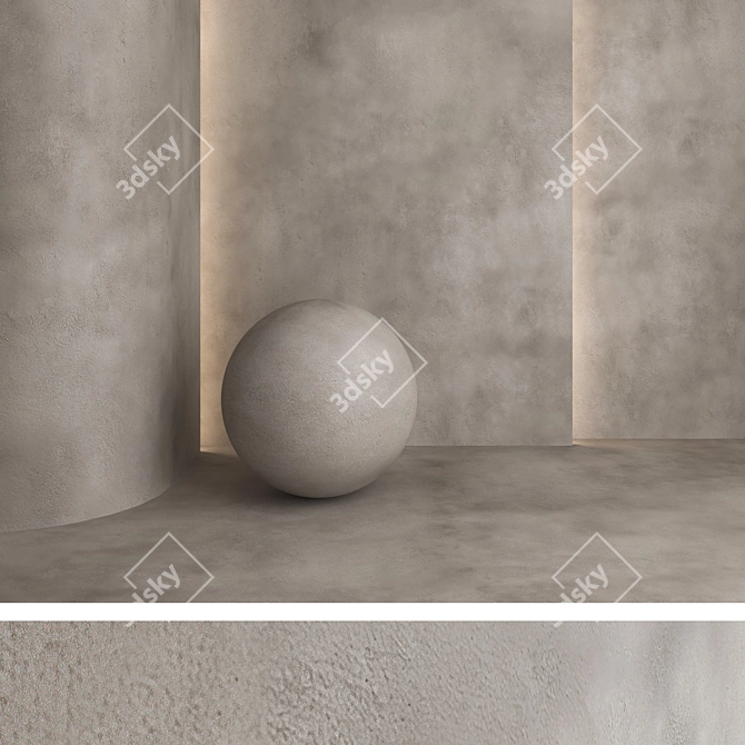 Title: Premium Decorative Plaster Kit 3D model image 4