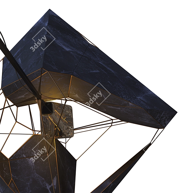 Voronoi Lamp: Exquisite Illumination 3D model image 4