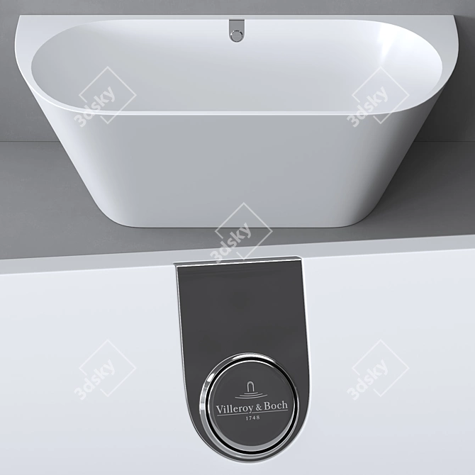 Luxurious Villeroy&Boch Oberon Bath 3D model image 1