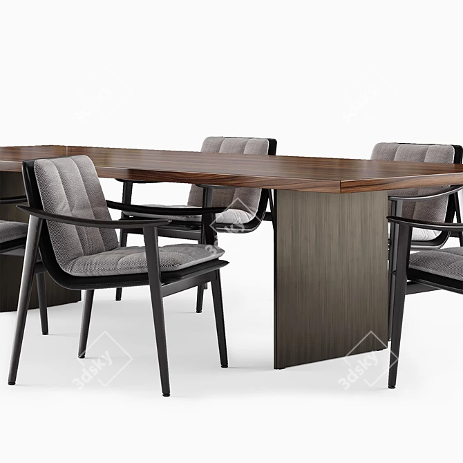 Elegant Minotti LINHA Table 3D model image 3