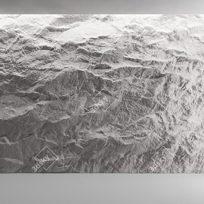 Stone Wall Texture Set 3D model image 2
