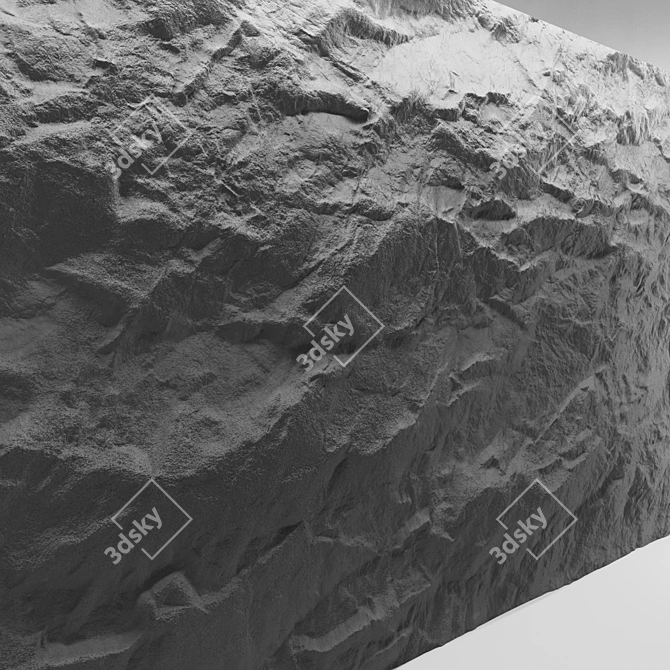 Stone Wall Texture Set 3D model image 4