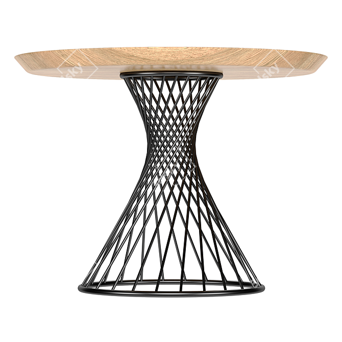 Turin Dining Table: Elegant and Functional 3D model image 2