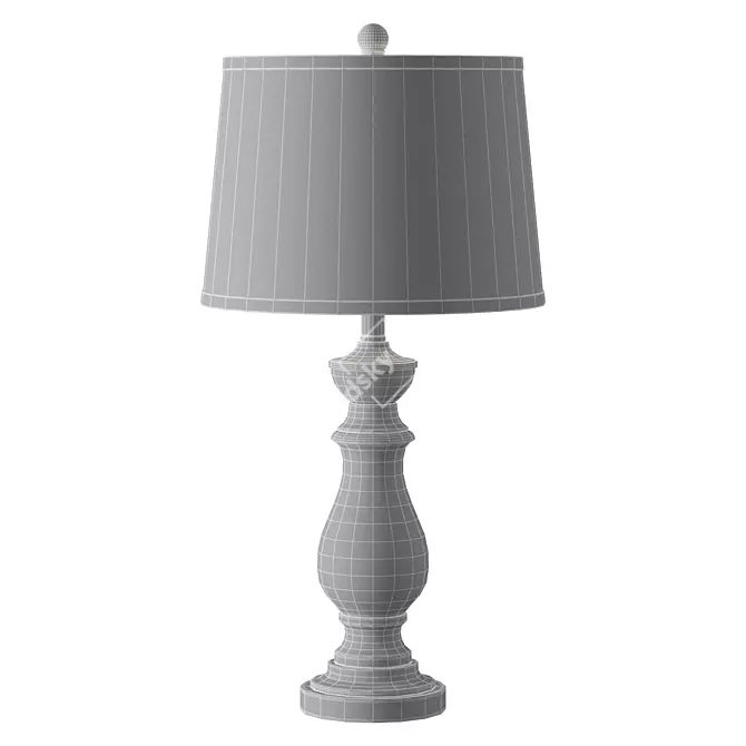 Elegant Bronze Wynter Table Lamp 3D model image 2