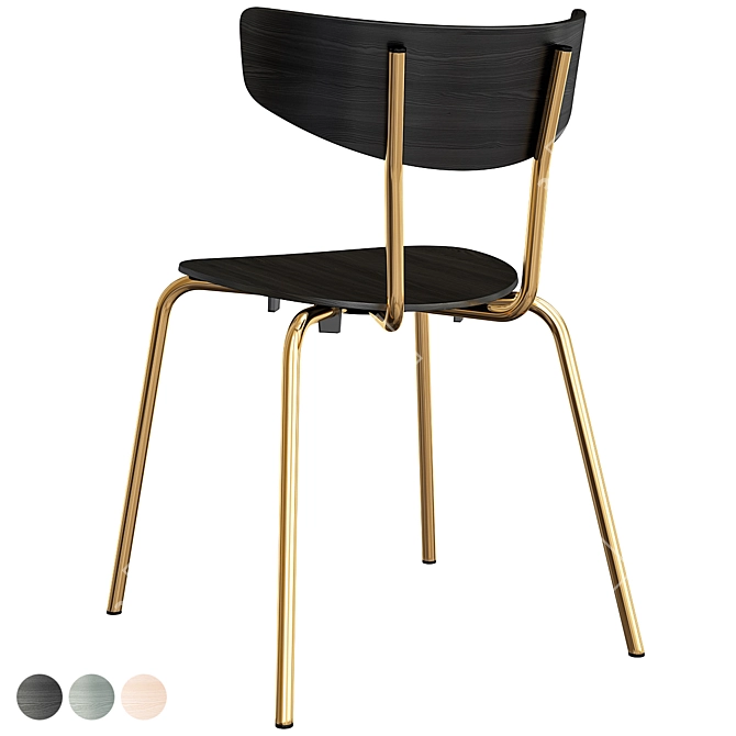 Elegant LaLume Chair for Stylish Comfort 3D model image 5