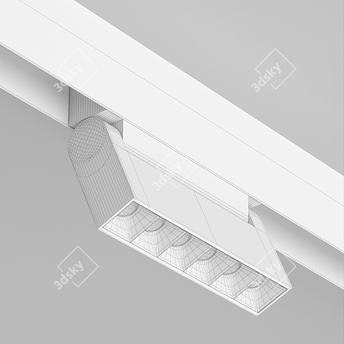 Title: MAG-ORIENT LASER FOLD Track Lamp (6W) 3D model image 3