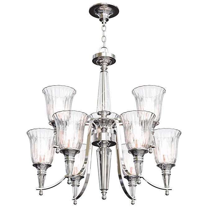 Hinkley Chandon 9 Arm Chandelier 3D model image 1