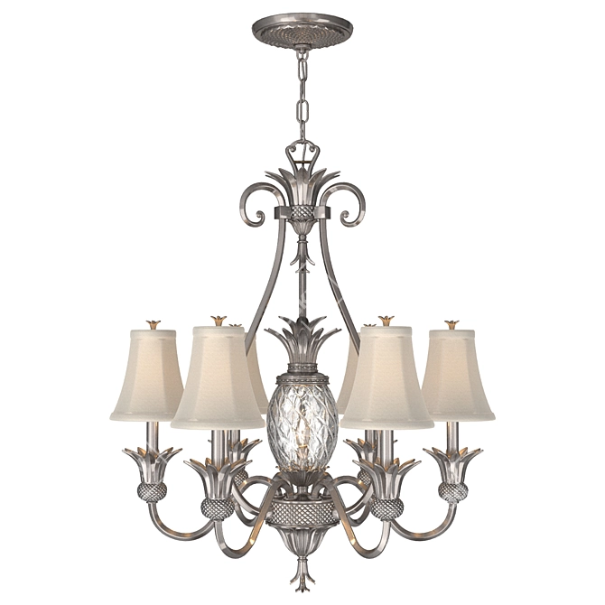 Hinkley Plant7 Polished Chandelier 3D model image 1