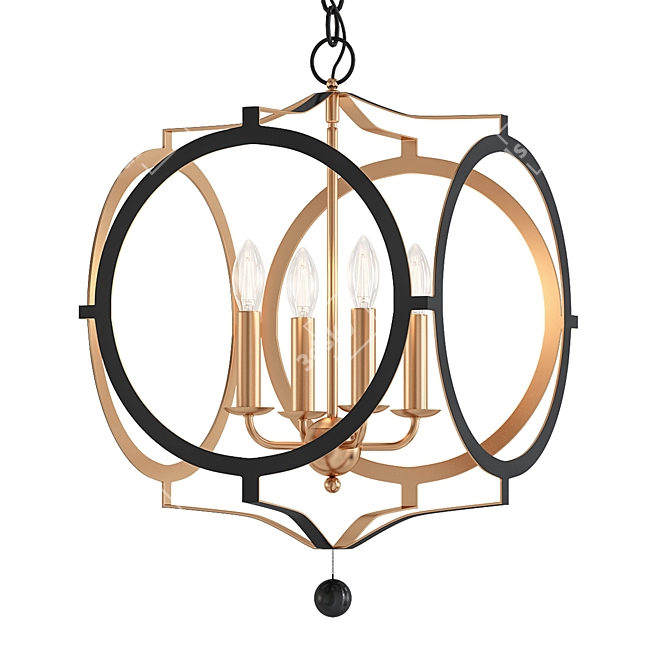 Elegant Delilah Chandelier 3D model image 1