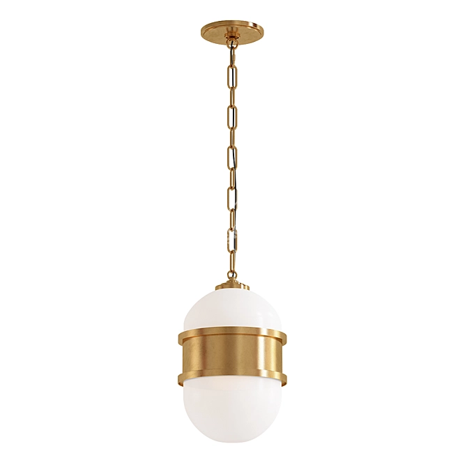 Modern Broomly Pendant Light 3D model image 1