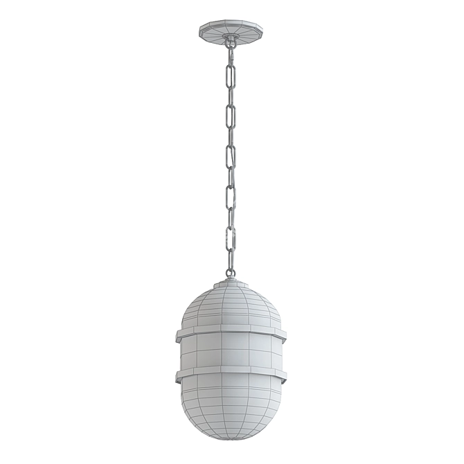 Modern Broomly Pendant Light 3D model image 2