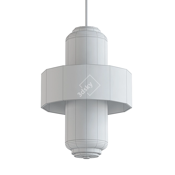 Modern Glam Melrose Pendant 3D model image 2