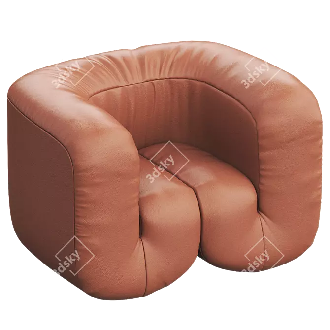 Luxury Leather Armchair: DS-707 by de Sede 3D model image 1