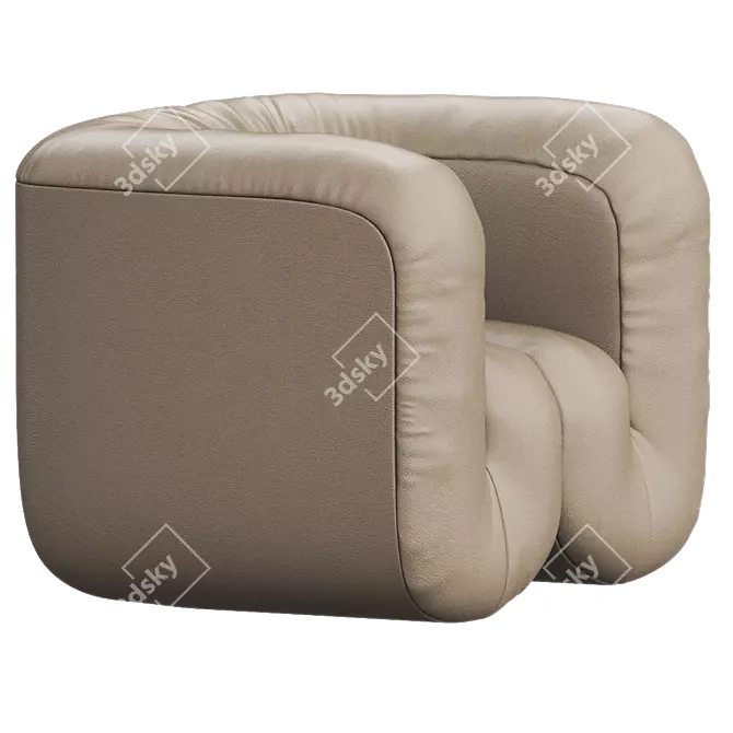 Luxury Leather Armchair: DS-707 by de Sede 3D model image 3