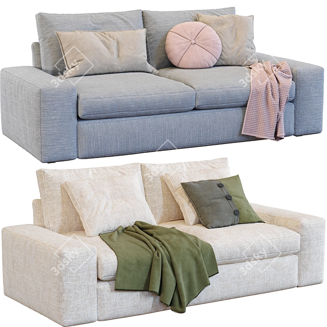 Modern Comfort: Kivik Sofa by IKEA 3D model image 2