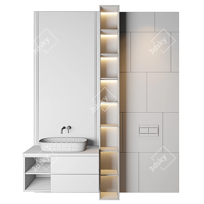 Luxury Bathroom 49 - 3Dmax OBJ Texture 3D model image 2