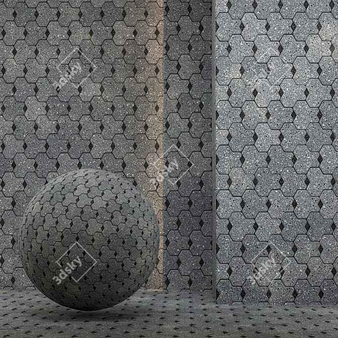 Seamless Pavement Texture 3D model image 1