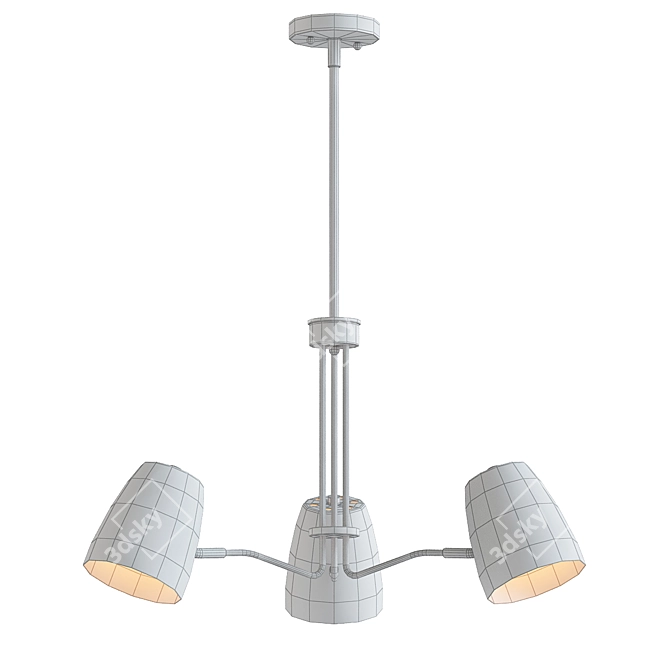 Logan Chandelier: Elegant Lighting Fixture 3D model image 2