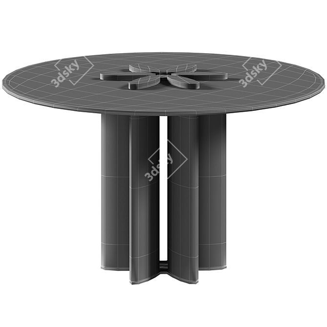 Moonlight Dining Table: Elegant Design for Stylish Dining 3D model image 7