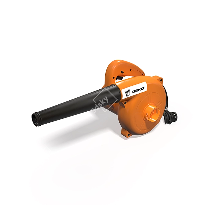 Durable DEKO Blower-Vacuum: Efficient Cleaning Power 3D model image 6