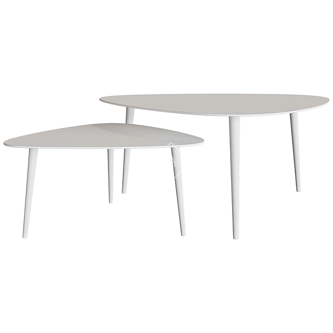 Elegant Théoleine Coffee Table 3D model image 2