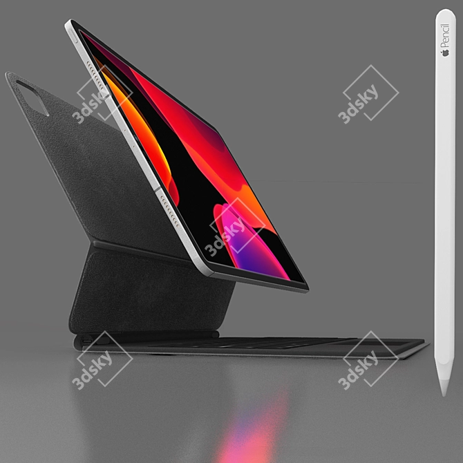 Title: Advanced Apple iPad Pro 12.9 3D model image 11