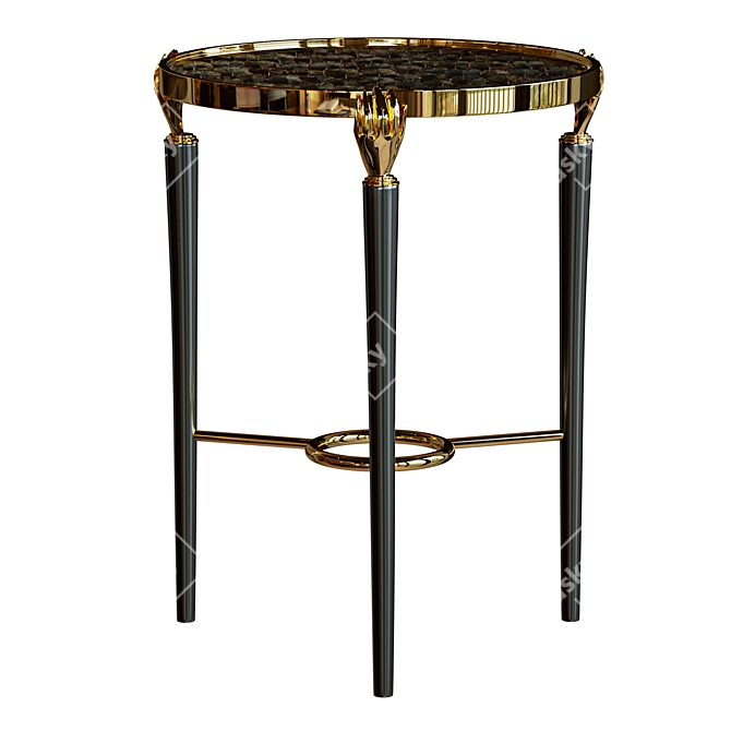 Elegant Gisele Side Table: Perfect Accent Piece 3D model image 2