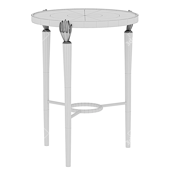 Elegant Gisele Side Table: Perfect Accent Piece 3D model image 4