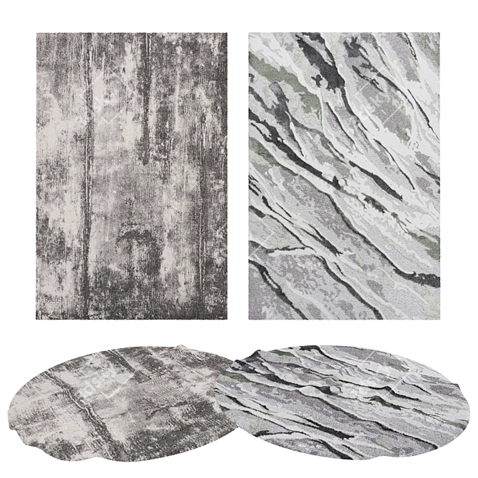 Versatile Set of 8 Rugs - Stunning Variety, High-Quality 3D model image 1