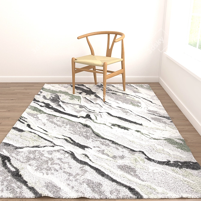 Versatile Set of 8 Rugs - Stunning Variety, High-Quality 3D model image 5