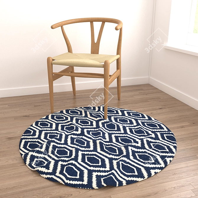 Round Rugs - 6-Piece Set 3D model image 2