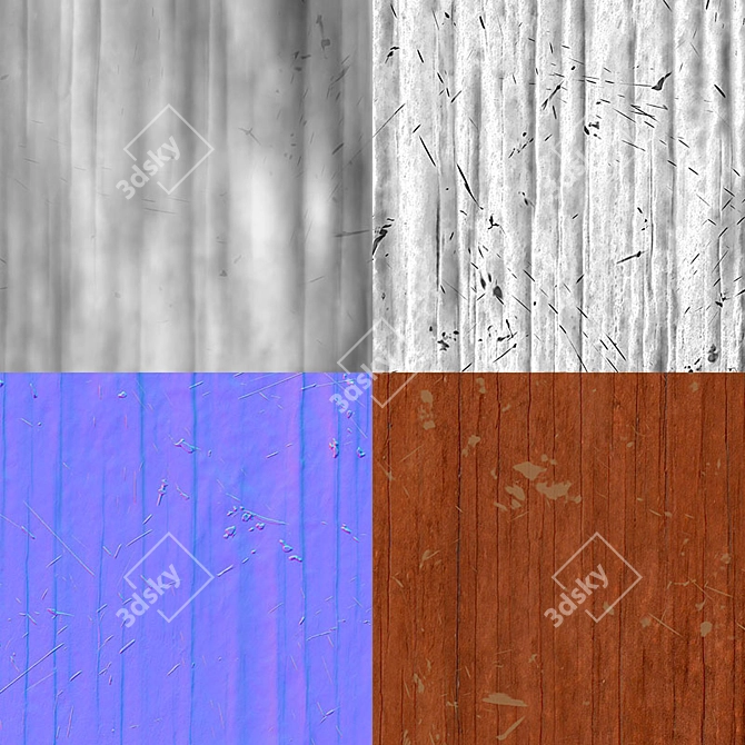 Smart Wood Material (PBR) - High Resolution 3D model image 3