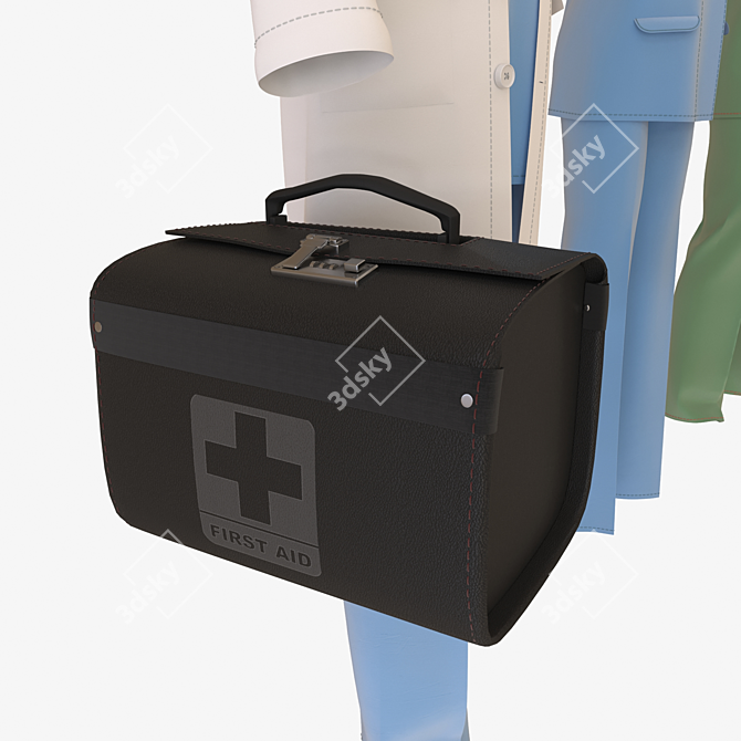 CoronaShield: Paramedic & Nurse Insulated Attire 3D model image 3