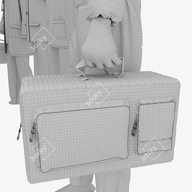 CoronaShield: Paramedic & Nurse Insulated Attire 3D model image 7