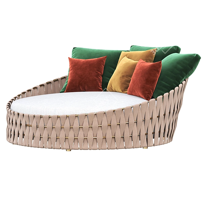 Tosca Outdoor Daybed: Stylish and Comfortable 3D model image 3