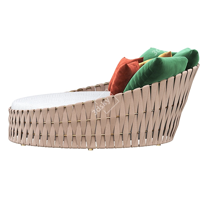 Tosca Outdoor Daybed: Stylish and Comfortable 3D model image 4