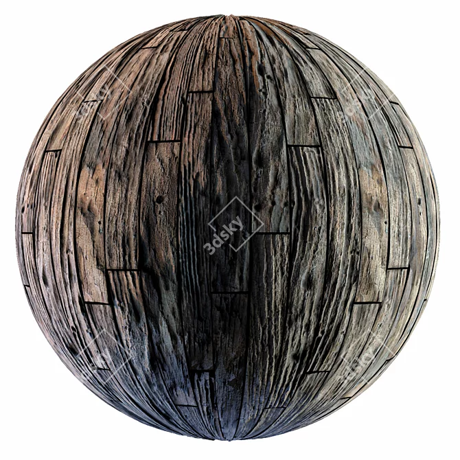 Premium Wood 22: Smart PBR 3D model image 1