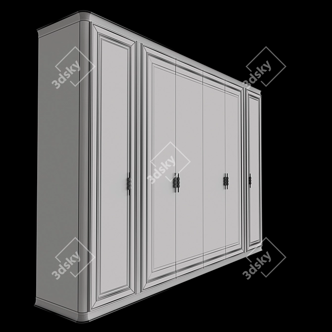 Stylish Wardrobe for Your Home 3D model image 5